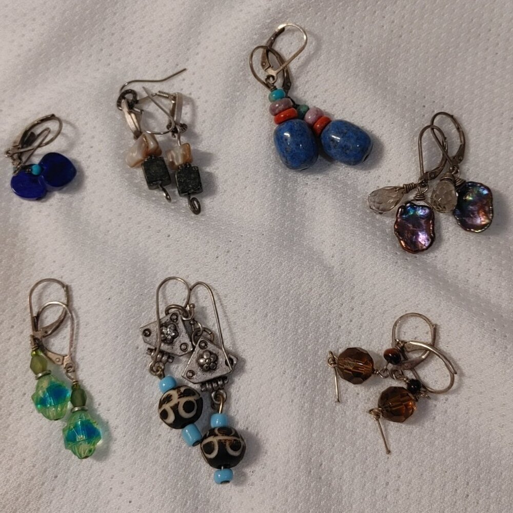 Set of 7 Earrings Various Styles
